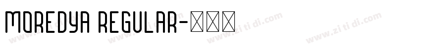 Moredya Regular字体转换